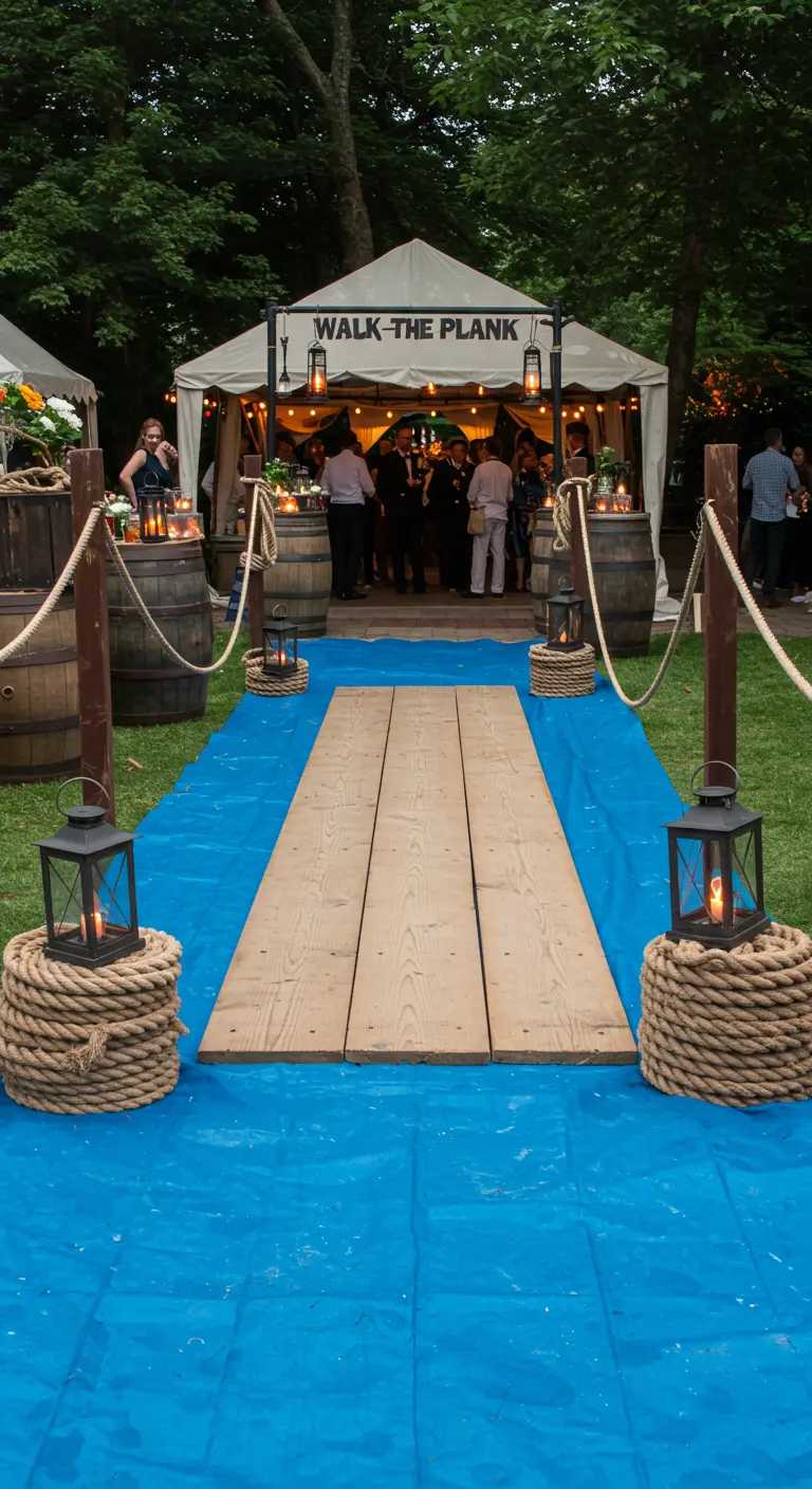 Entrée de fête avec une